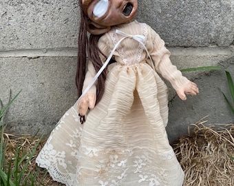 bent neck lady dress The Bent-neck Lady, Horror, Halloween, Art Toy, Figurine, Collectible Toy, Statue Enrich:FEB122026