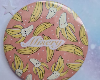 Kawaii Misery Decoupaged 58mm Badge!