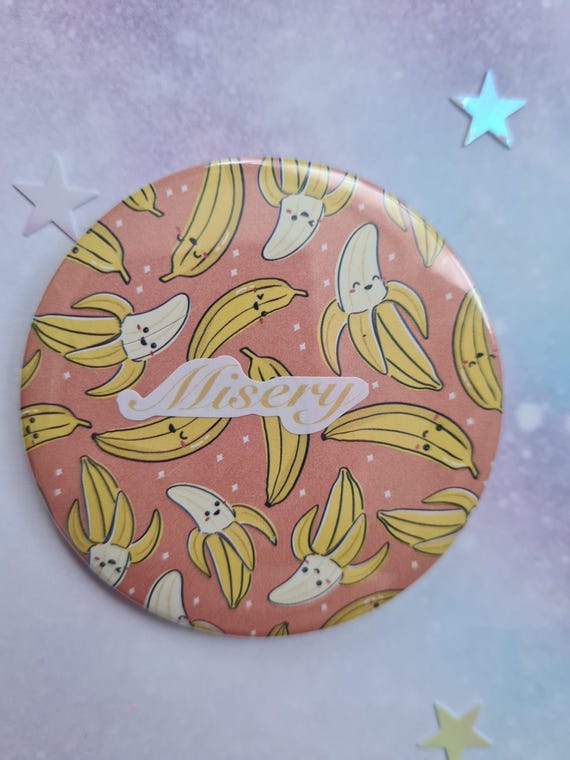 Kawaii Misery Decoupaged 58mm Badge!