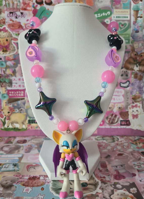 Rouge the Bat Beaded Necklace!