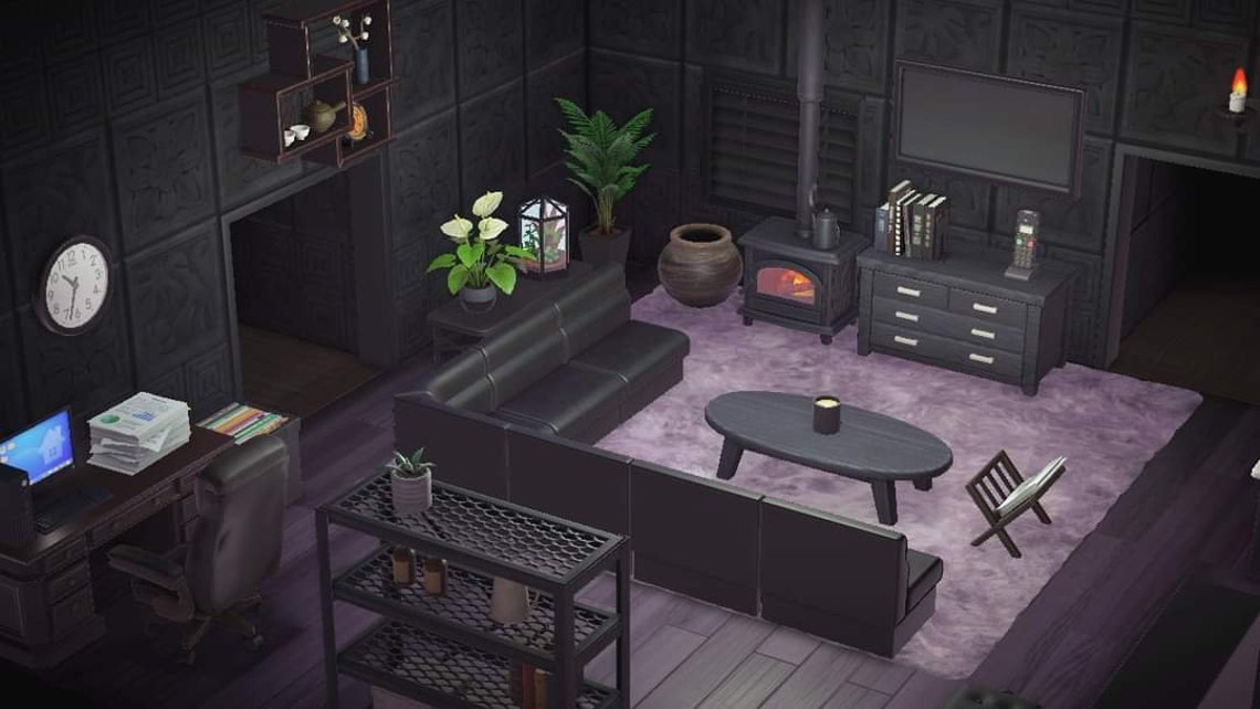 ACNH Gothic Style Living Room Set Etsy