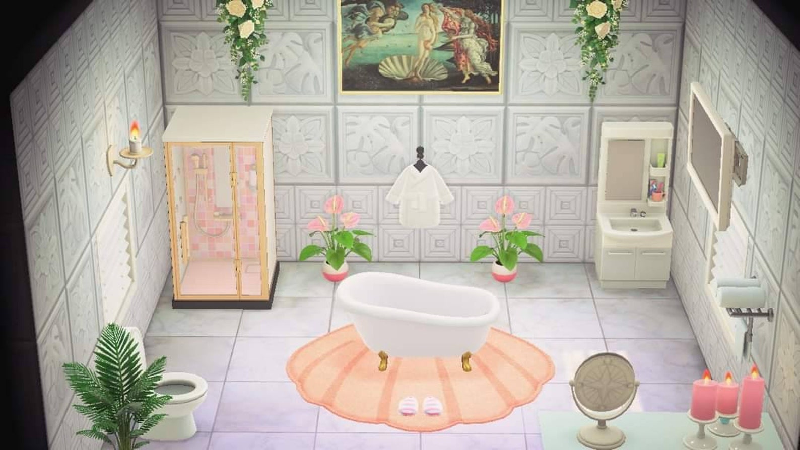 ACNH Mermaid Theme Bathroom Set Etsy