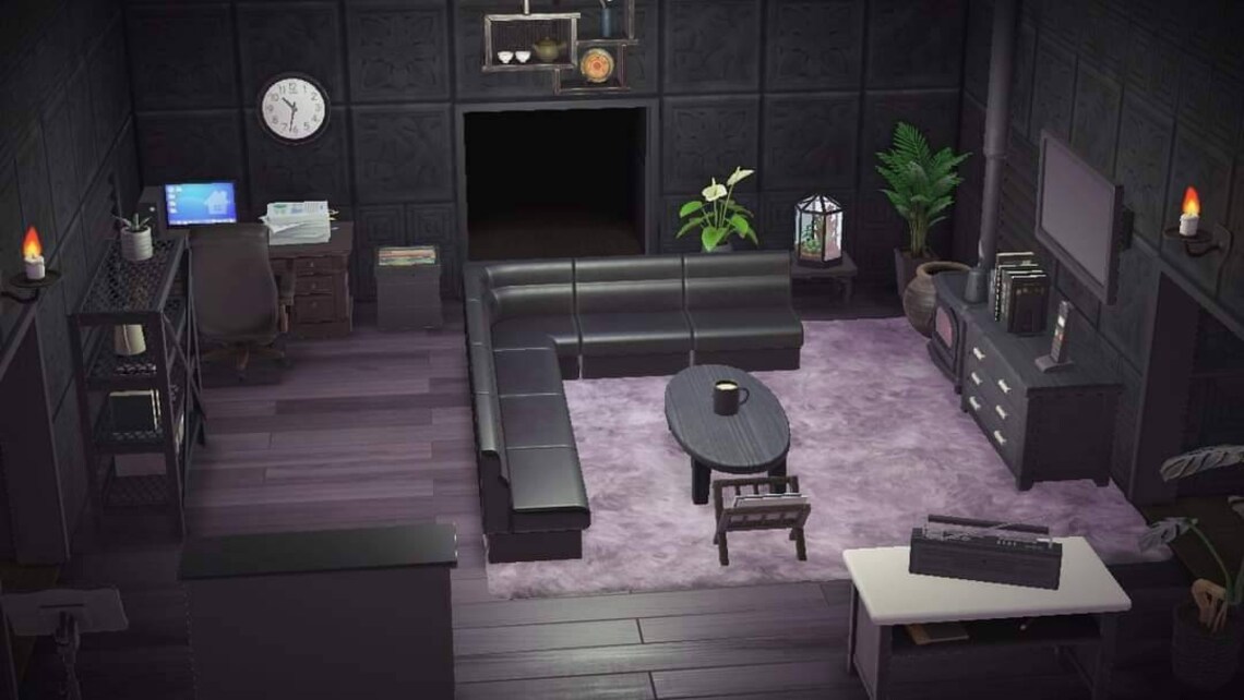 ACNH Gothic Style Living Room Set Etsy