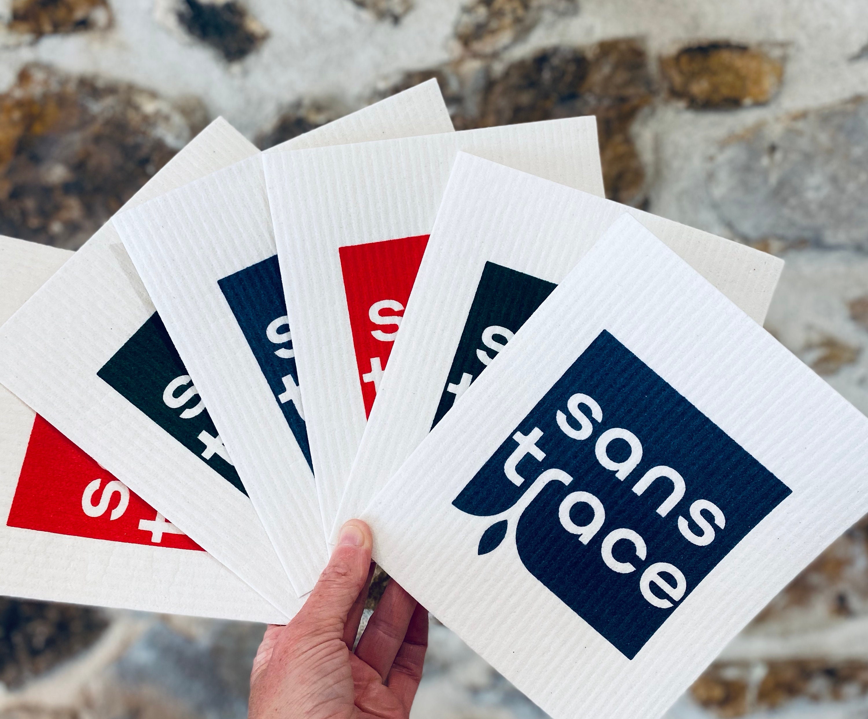 Essuie Tout en Cellulose Réutilisable avec Sac Filet