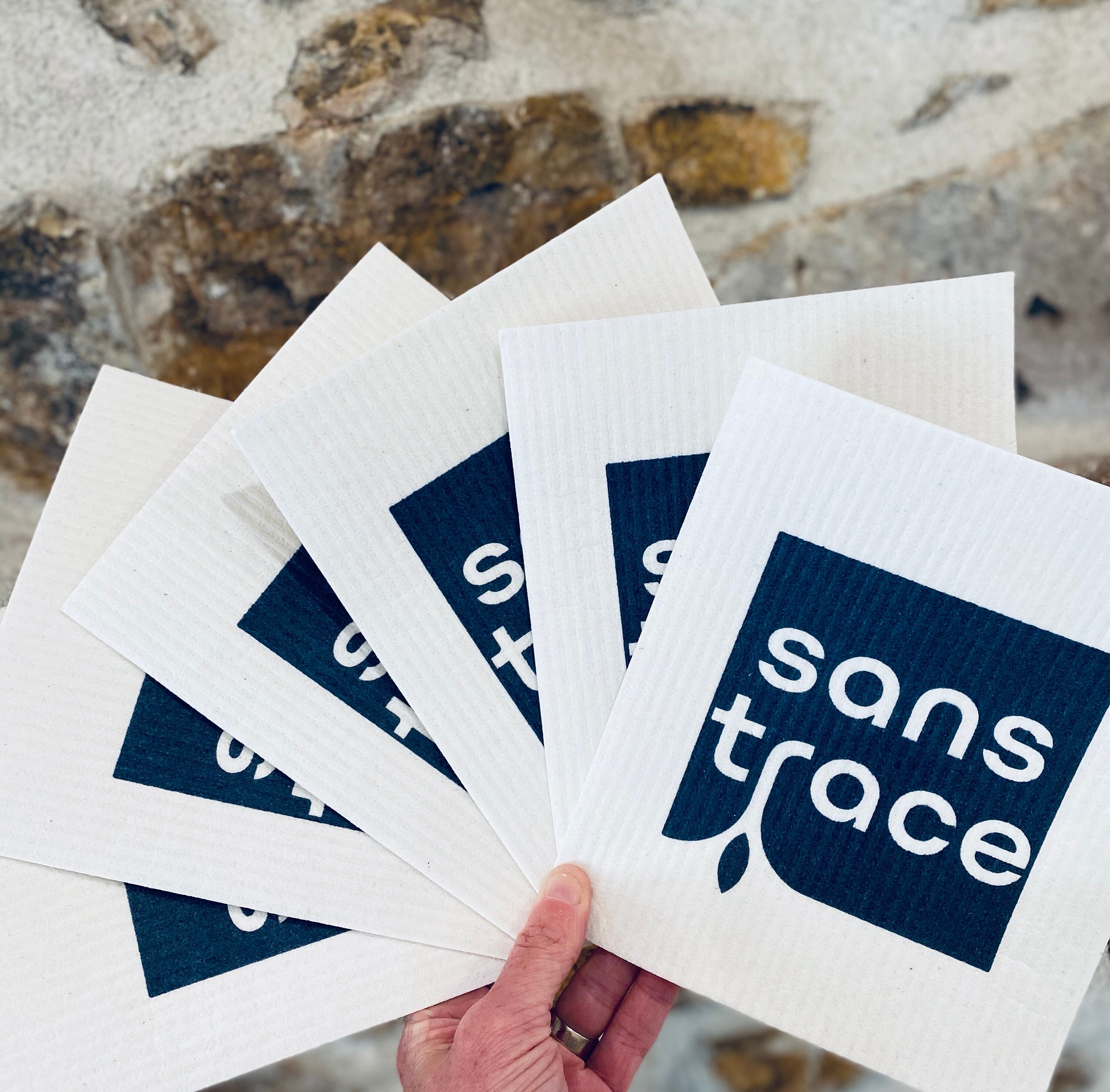 Essuie Tout en Cellulose Réutilisable avec Sac Filet