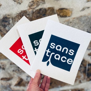 Essuie tout naturel, réutilisable et compostable avec sac filet GRATUIT