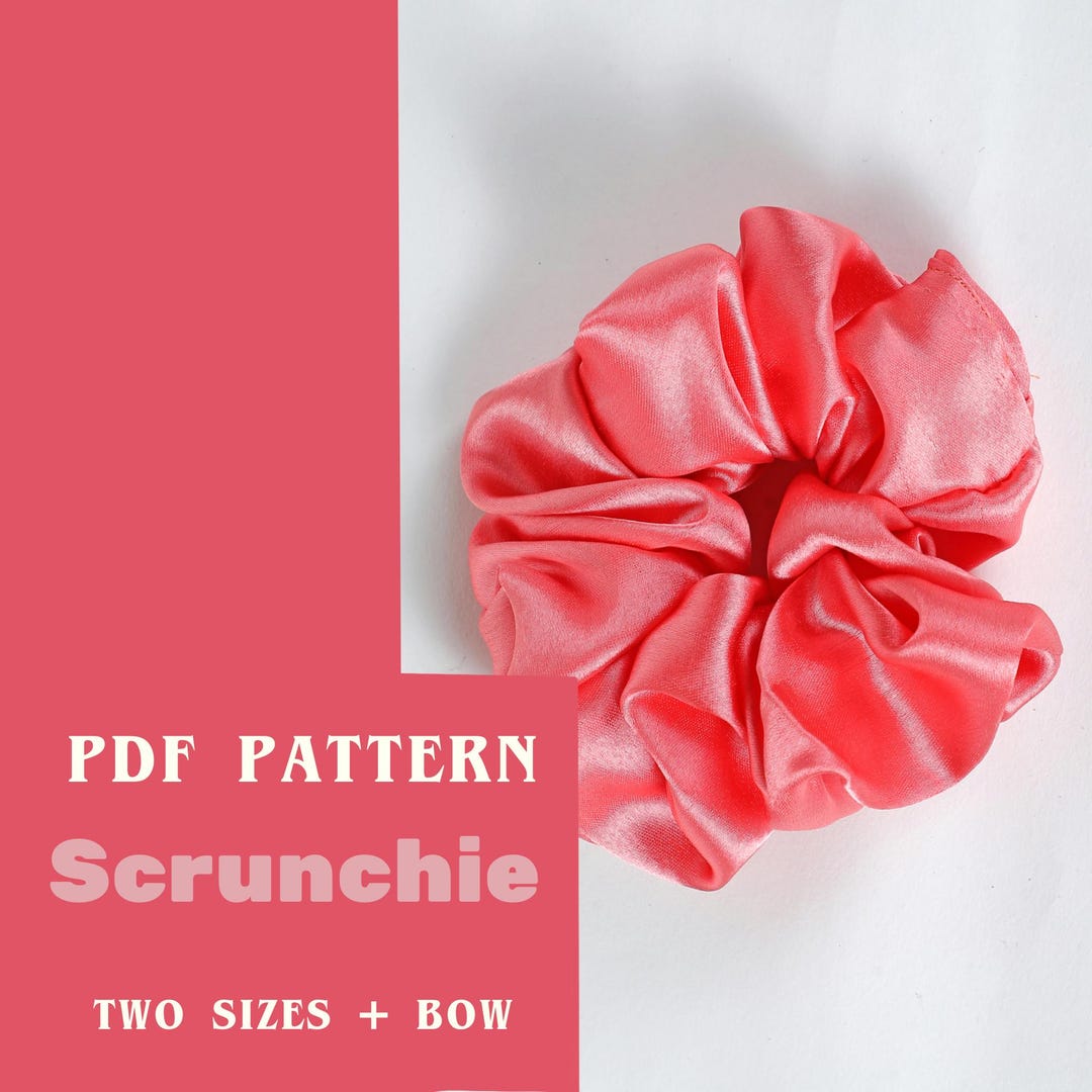 Scrunchie Sewing Pattern Pdf - Easy DIY Hair Tie Pattern - Etsy
