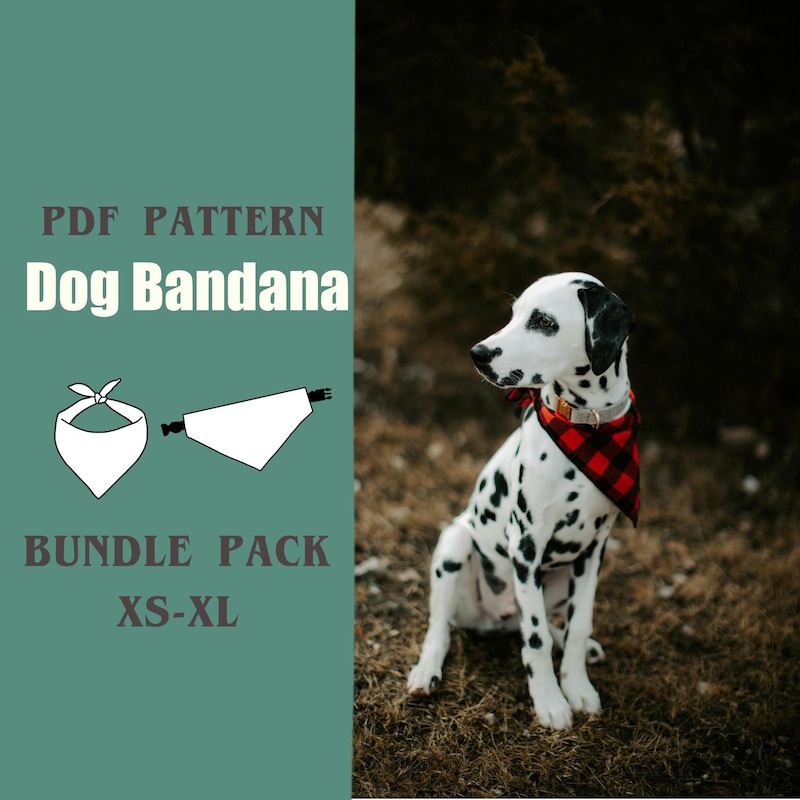 Dog Bandana Sewing Pattern Etsy