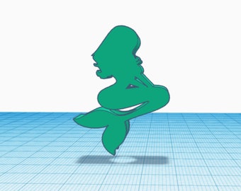 Mermaid Straw Buddy Straw Topper Digital 3D Print STL File