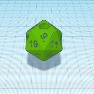D20 Straw Buddy Stroh Topper Digitale 3D Druck STL Datei