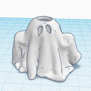 Ghost Straw Buddy Straw Topper STL Digital File