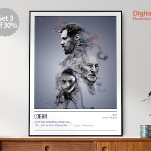 LOGAN Movie Poster, Movie Quotes, Wall Deco Poster, Film Wall Art, Movie Print
