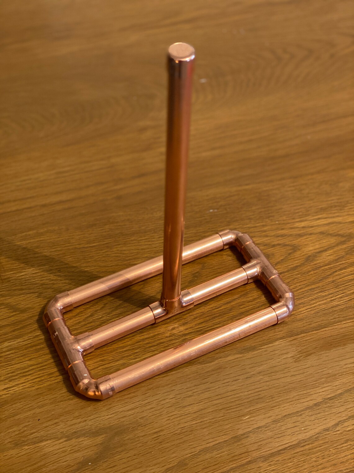 Handmade Kitchen Roll Holder Copper Piping Etsy