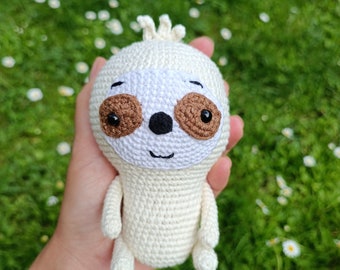 Crochet Sloth: Handmade Stuffed Animal Toy, Gift for Kids