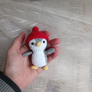 Mini pinguïnspeelgoed Gehaakte pinguïn miniatuur zakspeelgoed Cadeau voor kinderen Cadeau voor haar