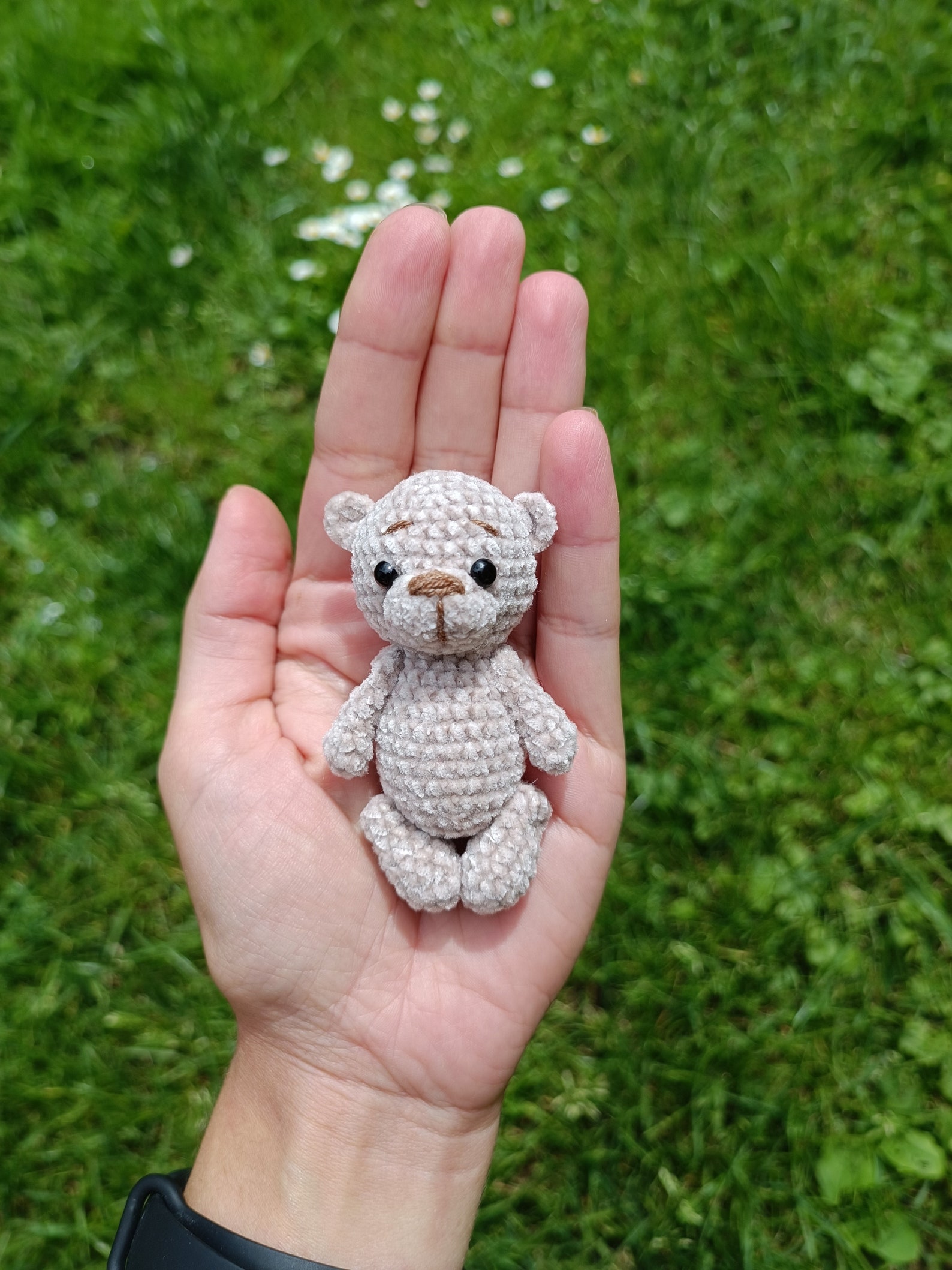 Little Crochet Teddy Bear, Miniature Plush Toy, Baby Shower Gift - Etsy