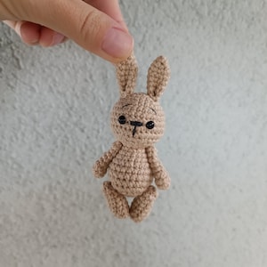 Little bunny handmade Crochet bunny Mini bunny toy Christmas gift for kids Baby shower accessories