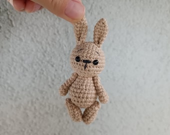 Petit lapin fait main Lapin au crochet Mini lapin cadeau de Noël pour enfants Accessoires de baby shower