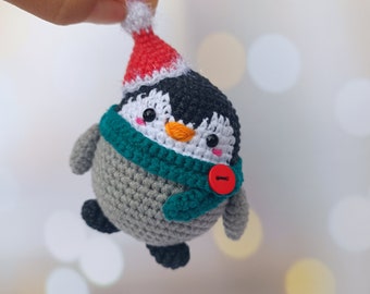 Penguin Christmas Baby penguin Crochet penguin little Stuffed penguin Christmas decorations Gift for kids