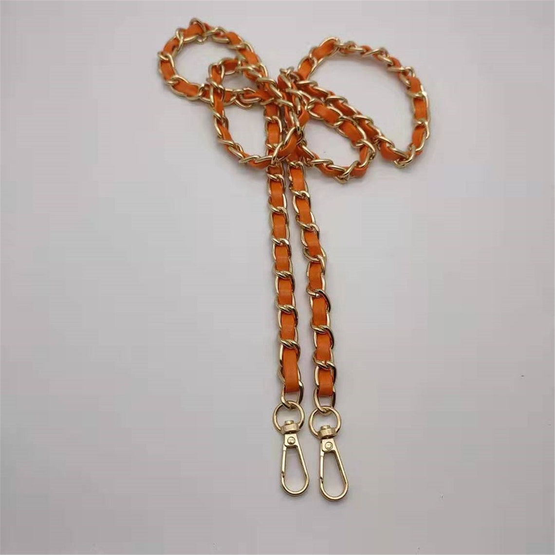 gold chain strap purse