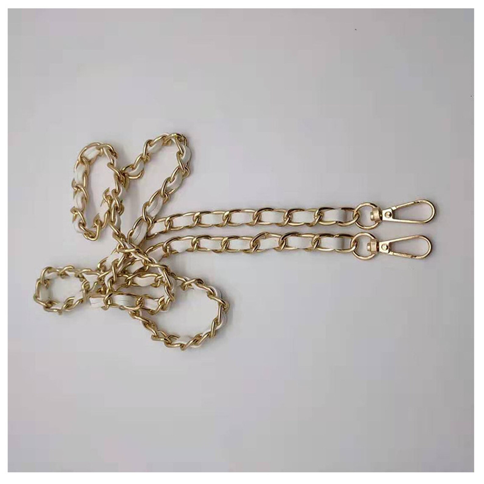 gold chain strap purse