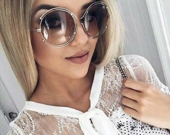 big round frame sunglasses