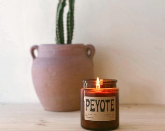 Peyote-kaars met henneplont