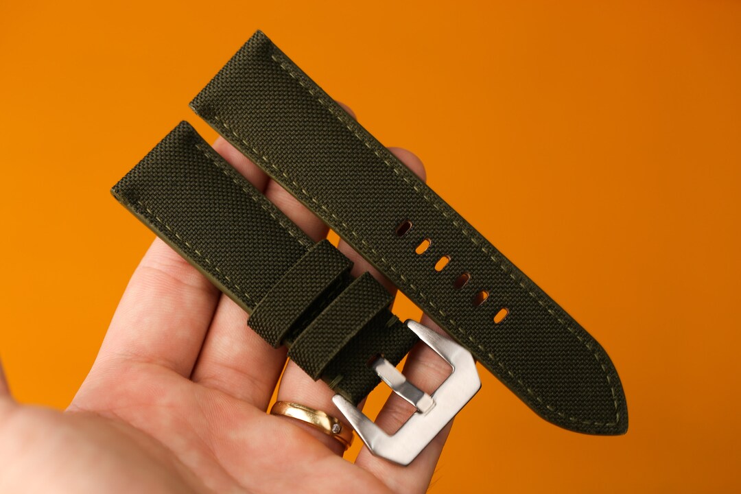 Bespoke Military Canvas Watch Straps, Custom Watch Band 16mm,17mm,18mm