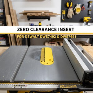 Zero Clearance Insert Dewalt DWE7492 DWE7491 DWE7480 DWE7490