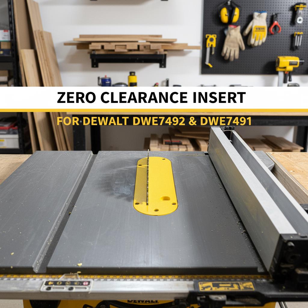 Zero Clearance Insert Dewalt DWE7492 DWE7491 DWE7480 DWE7490 - Etsy