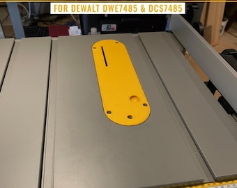 Zero clearance insert for table saw Dewalt DWE7485 and DCS7485
