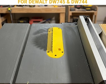 Zero Clearance Insert for Dewalt DW745 DW744 Table Saw