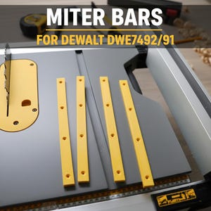 4 miter bars for table saw Dewalt DWE7492,DWE7491, DW745, DWE7480, DWE7499, DWE7490