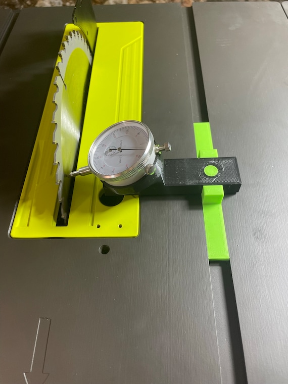 Ryobi RTS1800 Dial Indicator Jig for Saw and Fence Adjustment 