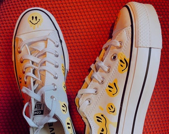 converse smiley face sneakers