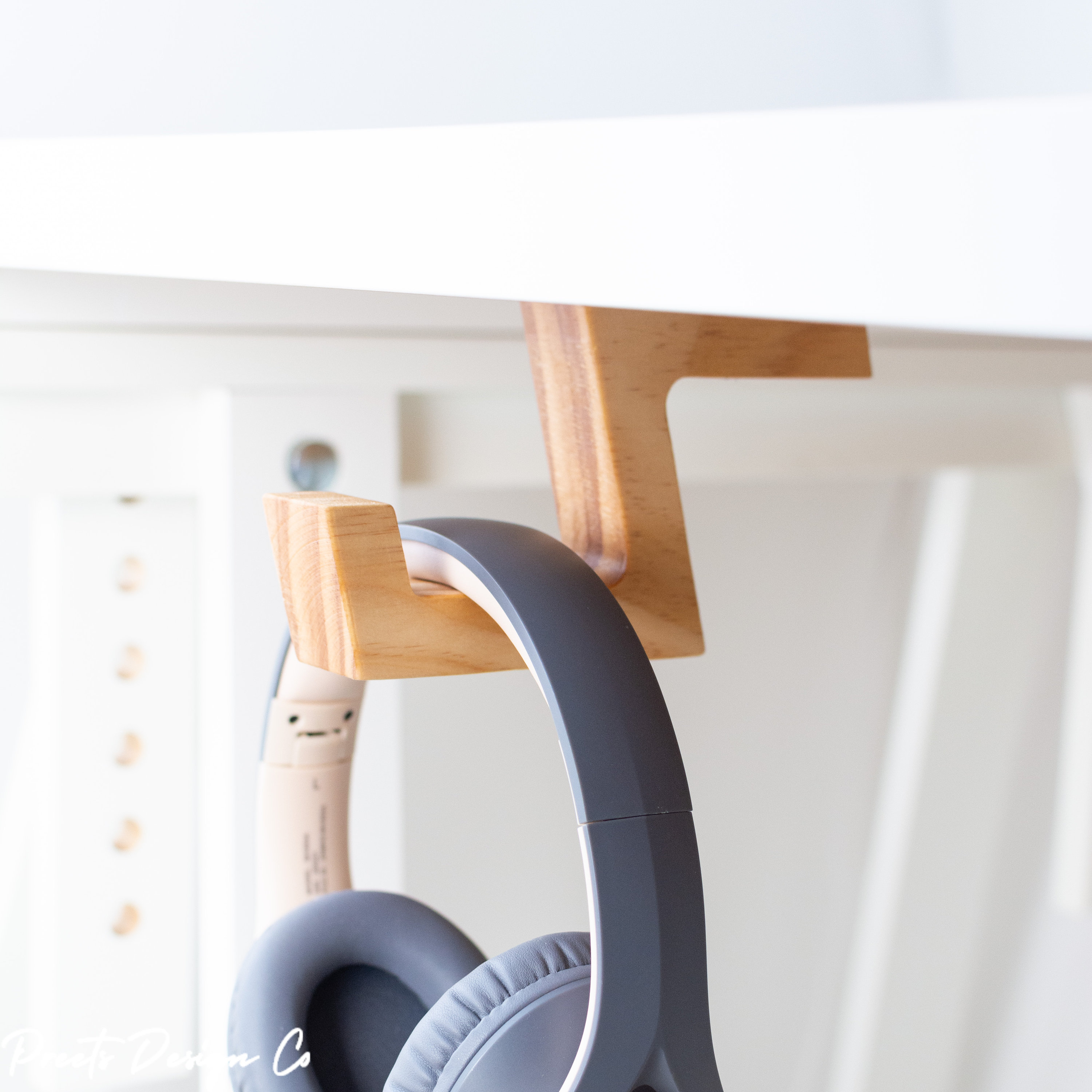 Desk Hook Clamp – Double Hooks For Bags, Headphones, 30 Lb Capacity