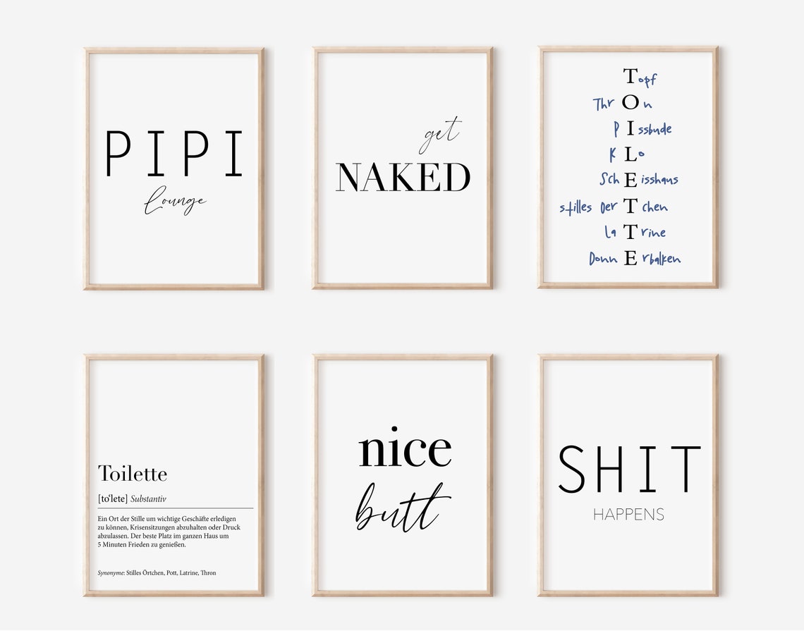 Poster Set Bathroom Bathroom Print Set Download Print Etsy