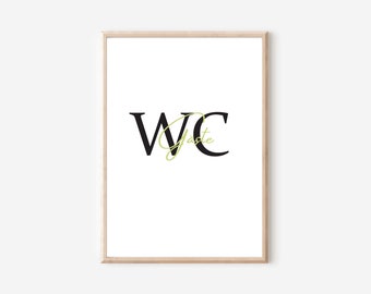 Guest toilet poster | Digital Download | Guest toilet poster | Bathroom poster funny | Bathroom print | Bathroom sign
