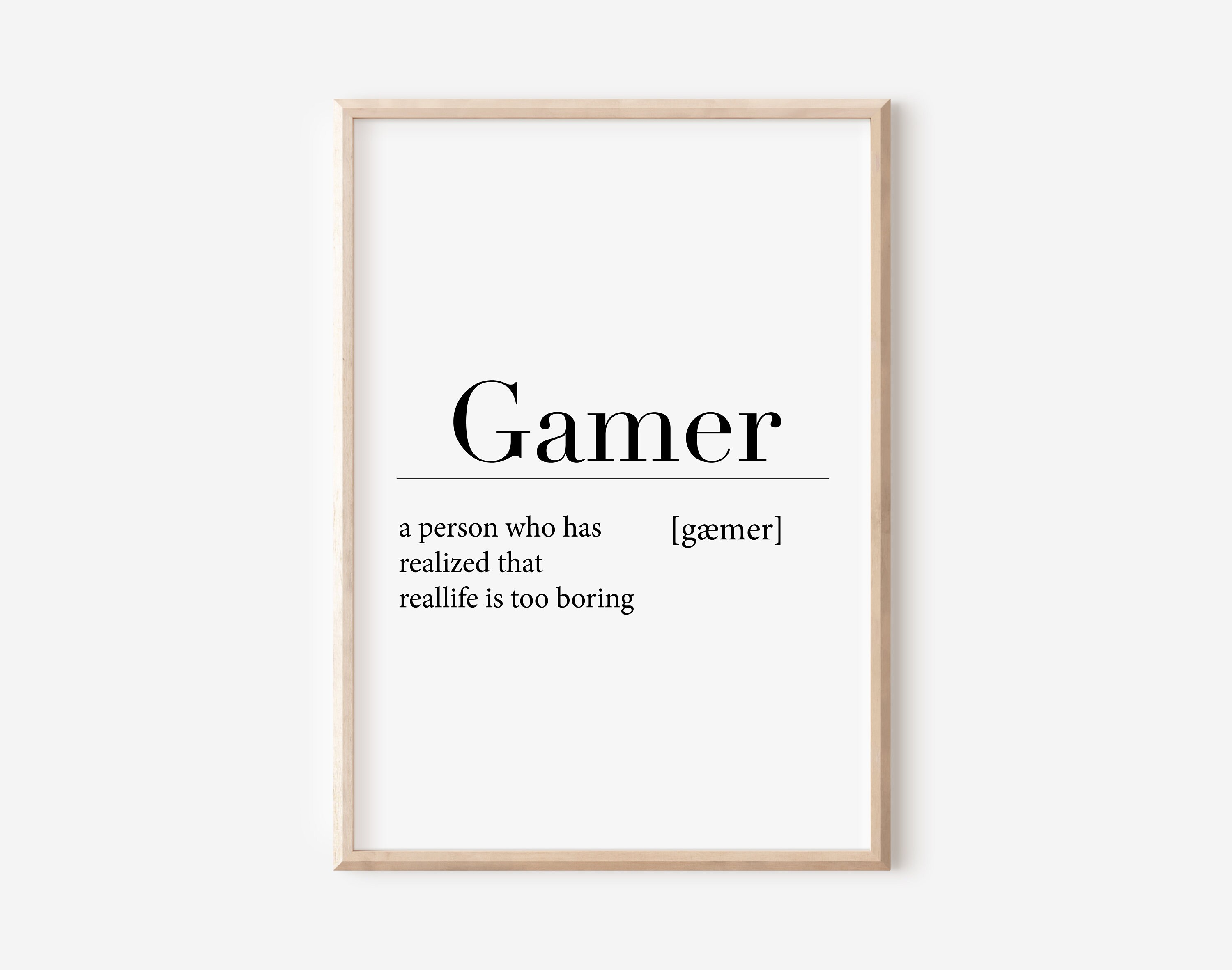 Gaming Wall Art Slay Definition Gamer Girl Gamer Girl Gift 