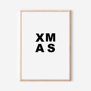 XMAS Poster | Digital Download | Christmas decoration | Wall decoration Christmas | Poster Christmas | Merry Christmas Poster Modern