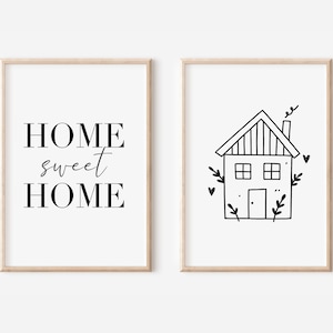 Home Sweet Home Poster Set | Digital Download | Welcome Poster | Welcome Sign | Housewarming Gift | housewarming gift