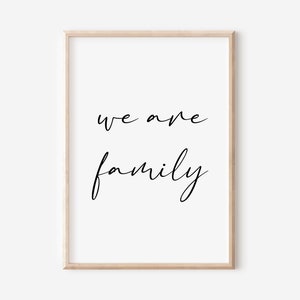 We are family posters | Digital Download | Family Posters | family sign