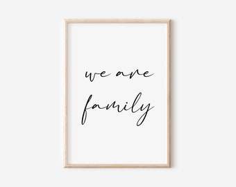 We are family posters | Digital Download | Family Posters | family sign