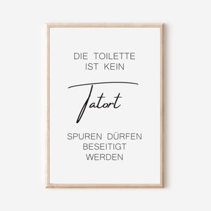 Affiche de scène de crime de toilette | Téléchargement numérique | Affiche de salle de bain drôle | Panneau de toilettes invités