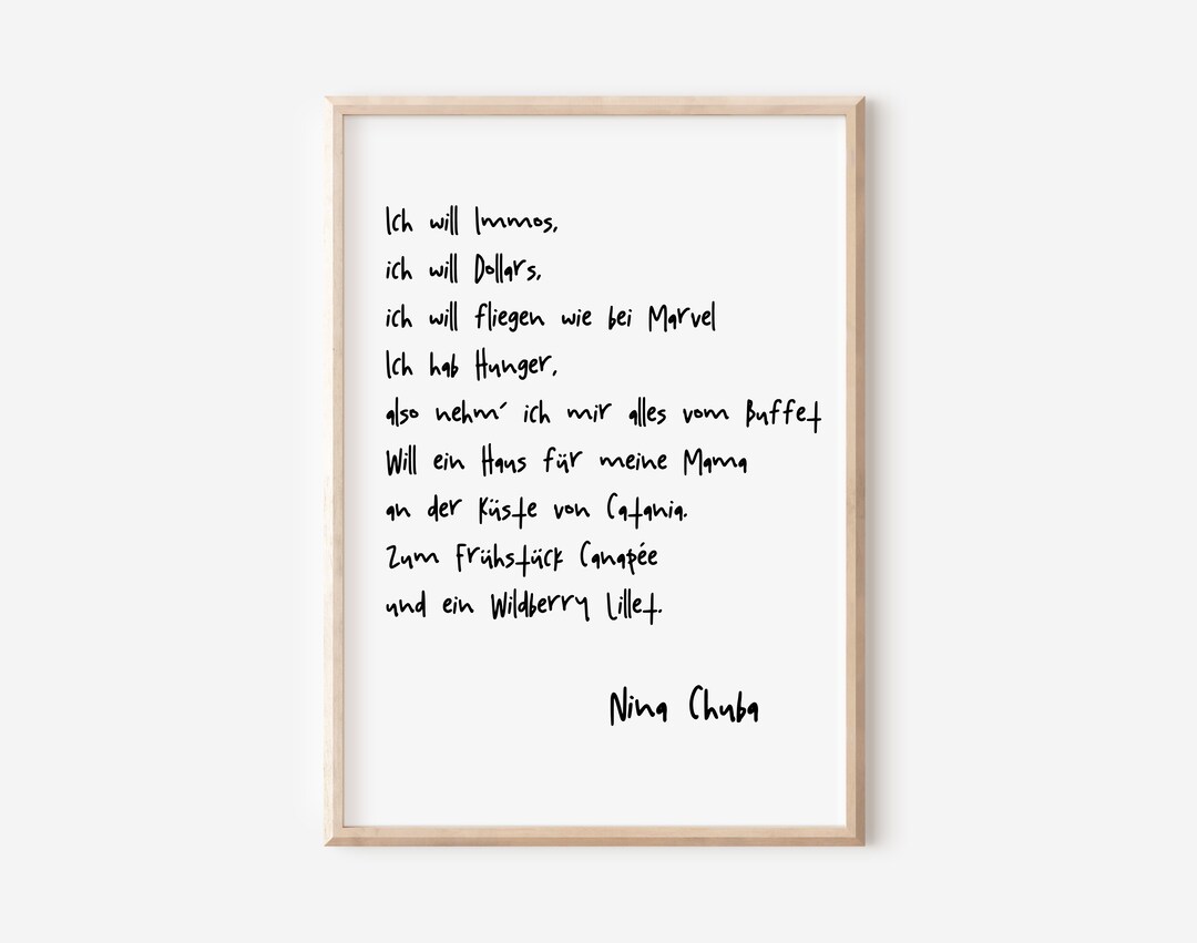 Wildberry Lillet Lyrics Nina Chuba Lyrics Digital Download Etsy Wildberry Lillet Lyrics Nina Chuba Lyrics Digital Download Etsy