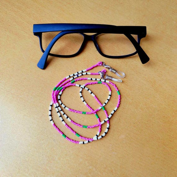Dragon Fruit Beaded Glasses Chain: Handmade Eyeglass  display picture 2