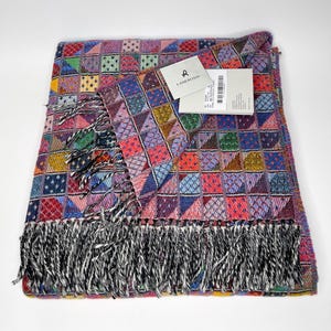 Extra Soft High Quality Lana Wool  Colorful Blanket Plaid Bedspread Made in Lithuania 130 cm * 190 cm (51&quot; - 75&quot;)