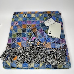 Extra Soft High Quality Lana Wool  Colorful Blanket Plaid Bedspread Made in Lithuania 130 cm * 190 cm (51&quot; - 75&quot;)
