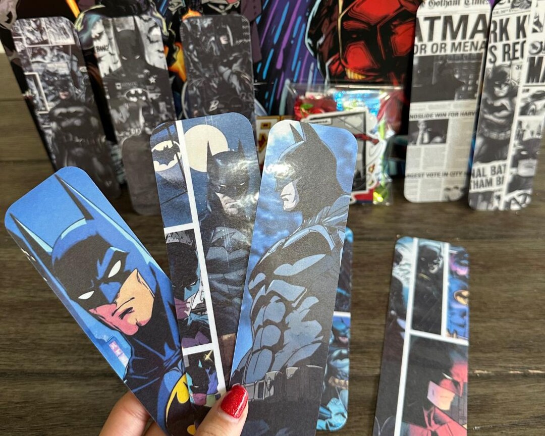 Batman Laminated Bookmark Set – 3 or 5 Pack - Etsy