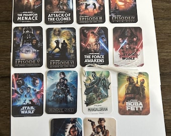 Juego de marcapáginas laminados de Star Wars con o sin borla – Paquete de 3, 5 o 10 unidades / GeekyBookmarks